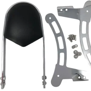 Highway Hawk Sissy Bar "Wide" für Indian SCOUT 15 >up - Höhe vom Fender ca. 400 mm hoch in chrom - komplett mit Halterung Schneller Versand