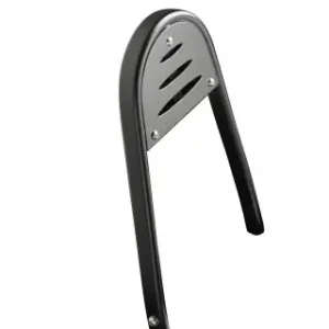 Finale Aktion Highway Hawk Sissy Bar "Slots" für Harley-Davidson XL 883/1200 Sportster Höhe vom Fender ca. 250 mm hoch in schwarz - komplett mit Halterung