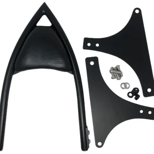 Letzte Chance Highway Hawk Sissy Bar "Arch" für Harley Davidson FLSTF - FLSTF - FLSTSB - FXST/I - FXSTB - FXSTC - FXSTS/I - Höhe vom Fender ca. 400 mm hoch in schwarz - komplett mit Halterung