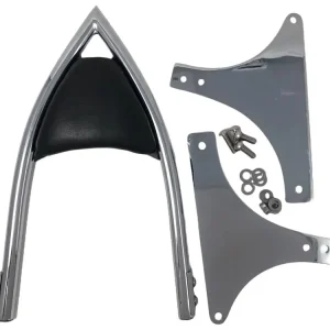 Highway Hawk Sissy Bar "Arch" für Harley Davidson FLSTF - FLSTF - FLSTSB - FXST/I - FXSTB - FXSTC - FXSTS/I - Höhe vom Fender ca. 400 mm hoch in chrom - komplett mit Halterung Schnäppchen