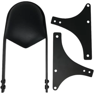 Highway Hawk Sissy Bar "Wide" für Harley Davidson FLSTC/ FLSTN '07 - '14/ 15 -'17 Höhe vom Fender ca. 400 mm hoch in schwarz - komplett mit Halterung Mega-Angebot