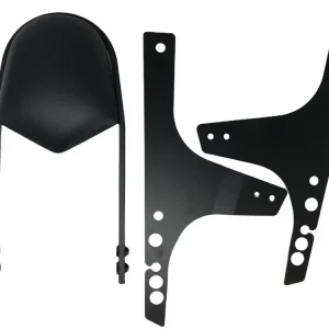 Highlight Highway Hawk Sissy Bar "Wide" für Harley Davidson FXDF Fat Bob - FXDWG Wide glide Höhe vom Fender ca. 400 mm hoch in schwarz - komplett mit Halterung