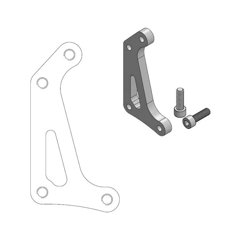 Moto-Master Bremssattel-Adapter Supermoto Racing Adapter 320 mm Ø 211069 Zertifiziert