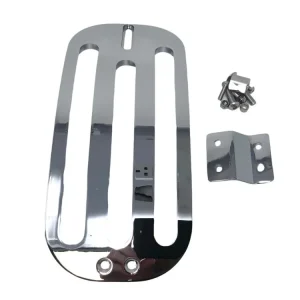 Highway Hawk Gepäckträger Solo Rack "Billet" Chrom - komplett mit Halterung für Suzuki C1800 Intruder/Boulevard Zertifiziert