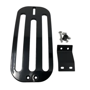 Garantierte Lieferung Highway Hawk Gepäckträger Solo Rack "Billet" schwarz glänzend - Komplett mit Halterungen für Suzuki VL800 Volusia/ C800