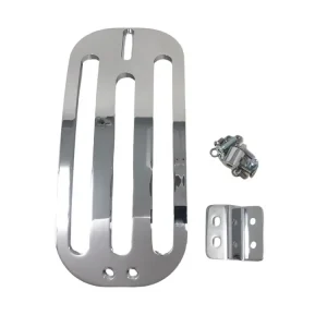 Highway Hawk Gepäckträger Solo Rack "Billet" in Chrom - komplett mit Halterung für Yamaha XVS650/ XVS1100 Dragstar/ V-star Custom Neuheit