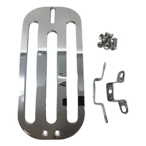 Zertifiziert Highway Hawk Gepäckträger Solo Rack "Billet" in Chrom - komplett mit Halterung für Yamaha Midnight star XV1900A/ XVS1300A/ XVS950A