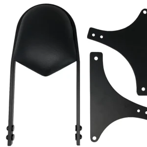 Saisonangebot Highway Hawk Sissy Bar "Wide" für Harley Davidson FLSTC- FLSTF - FLSTN - FLSTS - FXSTB - FXSTC - FXSTS Höhe vom Fender ca. 400 mm hoch in schwarz - komplett mit Halterung