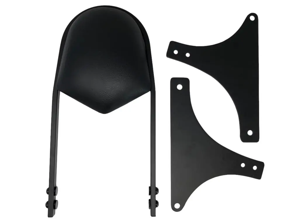 Saisonangebot Highway Hawk Sissy Bar "Wide" für Harley Davidson FLSTC- FLSTF - FLSTN - FLSTS - FXSTB - FXSTC - FXSTS Höhe vom Fender ca. 400 mm hoch in schwarz - komplett mit Halterung