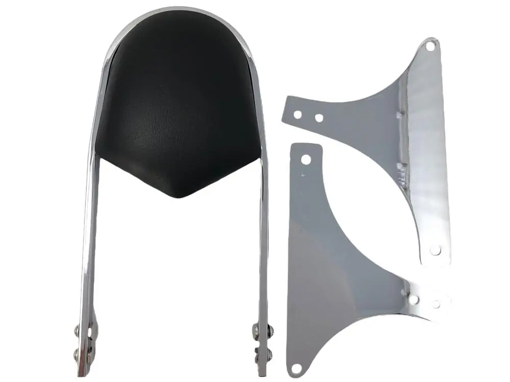 Highway Hawk Sissy Bar "Wide" für Harley Davidson FLSTC- FLSTF - FLSTN - FLSTS - FXSTB - FXSTC - FXSTS Höhe vom Fender ca. 400 mm hoch in chrom - komplett mit Halterung Geprüft