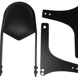 Expressversand Highway Hawk Sissy Bar "Wide" für Harley Davidson FXDB/I Street Bob - FXDC Super Glide Custom - FXDL Low rider - Höhe vom Fender ca. 400 mm hoch in schwarz - komplett mit Halterung