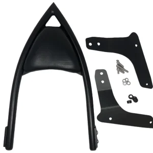 Geprüft Highway Hawk Sissy Bar "Arch" für Kawasaki VN 1500/ VN 1600 Mean Streak - Suzuki VZ 1600 Marauder- Höhe vom Fender ca. 400 mm hoch in schwarz - komplett mit Halterung