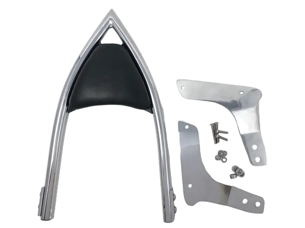 Highway Hawk Sissy Bar "Arch" für Kawasaki VN 1500/ VN 1600 Mean Streak - Suzuki VZ 1600 Marauder- Höhe vom Fender ca. 400 mm hoch in chrom - komplett mit Halterung Super-Preis