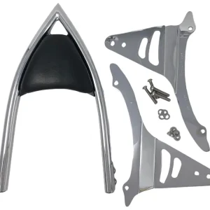 Super-Preis Highway Hawk Sissy Bar "Arch" für Kawasaki VN 2000 Classic - Höhe vom Fender ca. 400 mm hoch in chrom - komplett mit Halterung