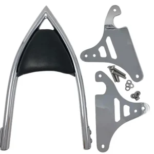 Zertifiziert Highway Hawk Sissy Bar "Arch" für Kawasaki VN 800 Vulcan - Classic - Höhe vom Fender ca. 400 mm hoch in chrom - komplett mit Halterung