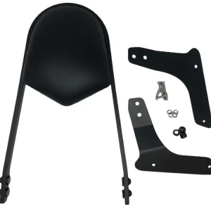 Abverkauf Highway Hawk Sissy Bar "Wide" für Kawasaki VN 1500/ VN 1600 Mean Streak - Suzuki VZ 1600 Marauder- Höhe vom Fender ca. 400 mm hoch in schwarz - komplett mit Halterung