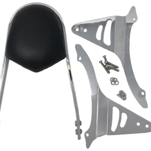 Highway Hawk Sissy Bar "Wide" für Kawasaki VN 2000 Classic - Höhe vom Fender ca. 400 mm hoch in chrom - komplett mit Halterung Super-Preis