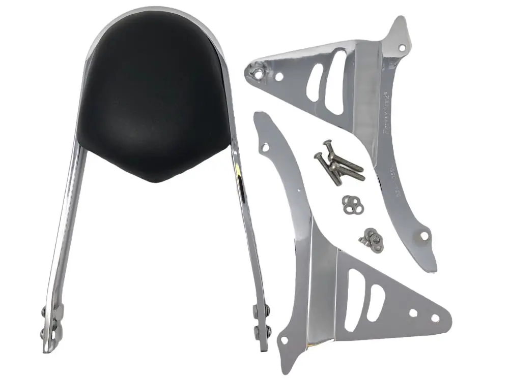 Highway Hawk Sissy Bar "Wide" für Kawasaki VN 2000 Classic - Höhe vom Fender ca. 400 mm hoch in chrom - komplett mit Halterung Super-Preis