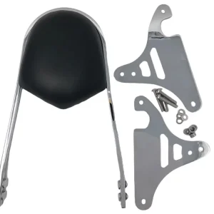 Highway Hawk Sissy Bar "Wide" für Kawasaki VN 800 Classic - Höhe vom Fender ca. 400 mm hoch in chrom - komplett mit Halterung Highlight