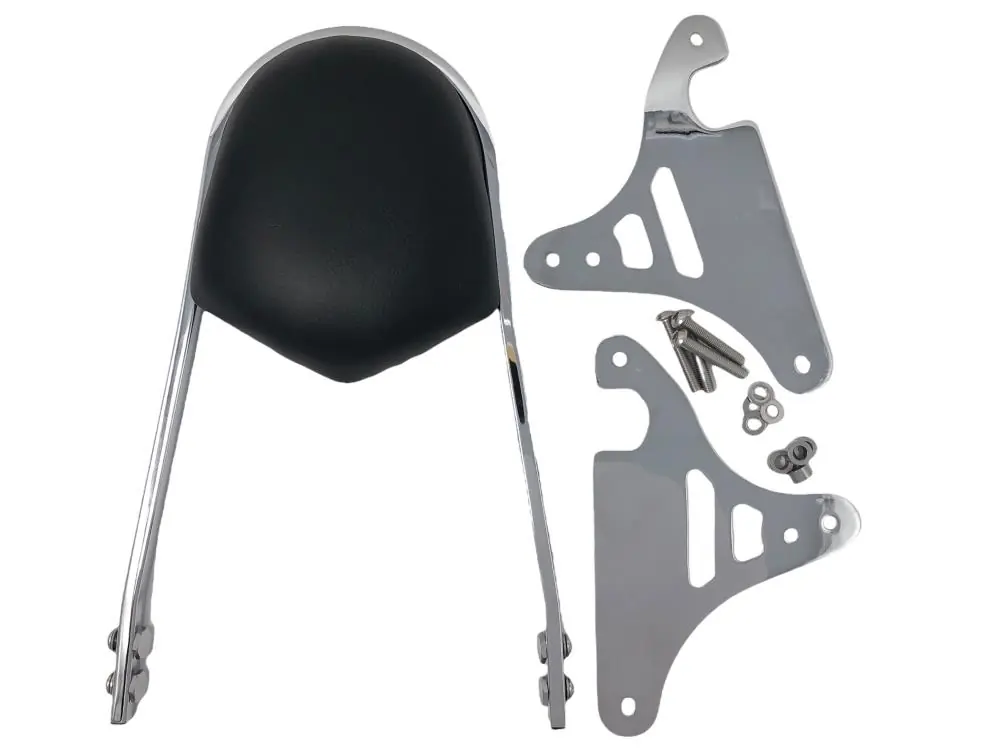 Highway Hawk Sissy Bar "Wide" für Kawasaki VN 800 Classic - Höhe vom Fender ca. 400 mm hoch in chrom - komplett mit Halterung Highlight