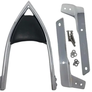 Highway Hawk Sissy Bar "Arch" für Honda VT750C2B Black Spirit - Höhe vom Fender ca. 400 mm hoch in chrom - komplett mit Halterung Markenware