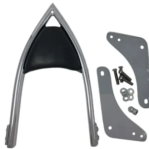 Abverkauf Highway Hawk Sissy Bar "Arch" für Honda VT 750 Shadow - Höhe vom Fender ca. 400 mm hoch in chrom - komplett mit Halterung