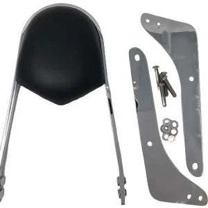 Highway Hawk Sissy Bar "Wide" für Honda VT 750 Spirit - Höhe vom Fender ca. 400 mm hoch in chrom - komplett mit Halterung Markenprodukt