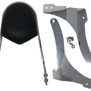 Preisreduziert Highway Hawk Sissy Bar "Wide" für Suzuki C 1500 T  - Höhe vom Fender ca. 400 mm hoch in chrom - komplett mit Halterung