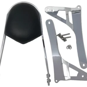 Highway Hawk Sissy Bar "Wide" für Suzuki VL 1500 Intruder  - Höhe vom Fender ca. 400 mm hoch in chrom - komplett mit Halterung Direkt Vom Hersteller