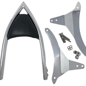 Schneller Versand Highway Hawk Sissy Bar "Arch" für Yamaha XV 1900 A Midnight Star  - Höhe vom Fender ca. 400 mm hoch in chrom - komplett mit Halterung