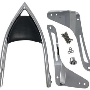 Sonderaktion Highway Hawk Sissy Bar "Arch" für Yamaha XVS 1300 A Midnight Star - Höhe vom Fender ca. 400 mm hoch in chrom - komplett mit Halterung