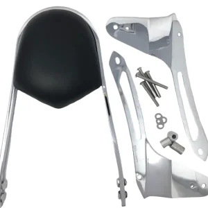 Highway Hawk Sissy Bar "Wide" für Yamaha XVS 950 A Midnight Star / VN02- Höhe vom Fender ca. 400 mm hoch in chrom - komplett mit Halterung Top-Angebot