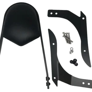 Heißes Angebot Highway Hawk Sissy Bar "Wide" für Yamaha XVS 1300 Custom- Höhe vom Fender ca. 400 mm hoch in schwarz - komplett mit Halterung