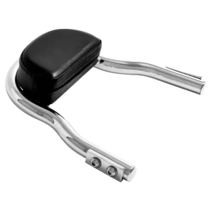 Markenprodukt Highway Hawk Sissy Bar "Low" für Honda VT 750 Black Widow / RC48 - Höhe vom Fender ca. 250 mm hoch in chrom - komplett mit Halterung