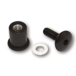 Meistverkauft HIGHSIDER smart Alu-Verkleidungsschrauben mit Gummimuttern, 8 Stück, M6