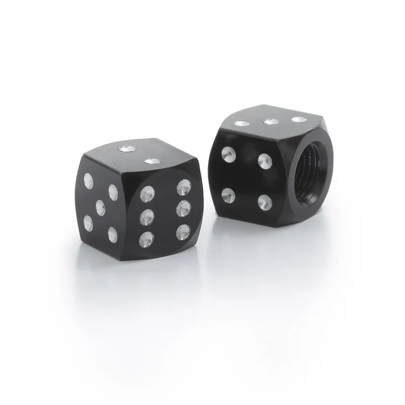 Finale Aktion Ventilkappen „Cube“ Schwarz – Highway Hawk (2 Stück)