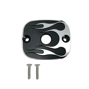 Saisonangebot Highway Hawk Bremszylinderdeckel "Flame" Harley Davidson Modelle