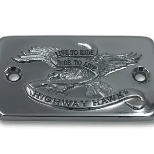 Kostenloser Rückversand Highway Hawk Kupplungszylinderdeckel mit Emblem "Live to Ride" links für Suzuki VS 600 - VS 750 - VS 1400 Intruder, Suzuki VL 1500 Intruder -05