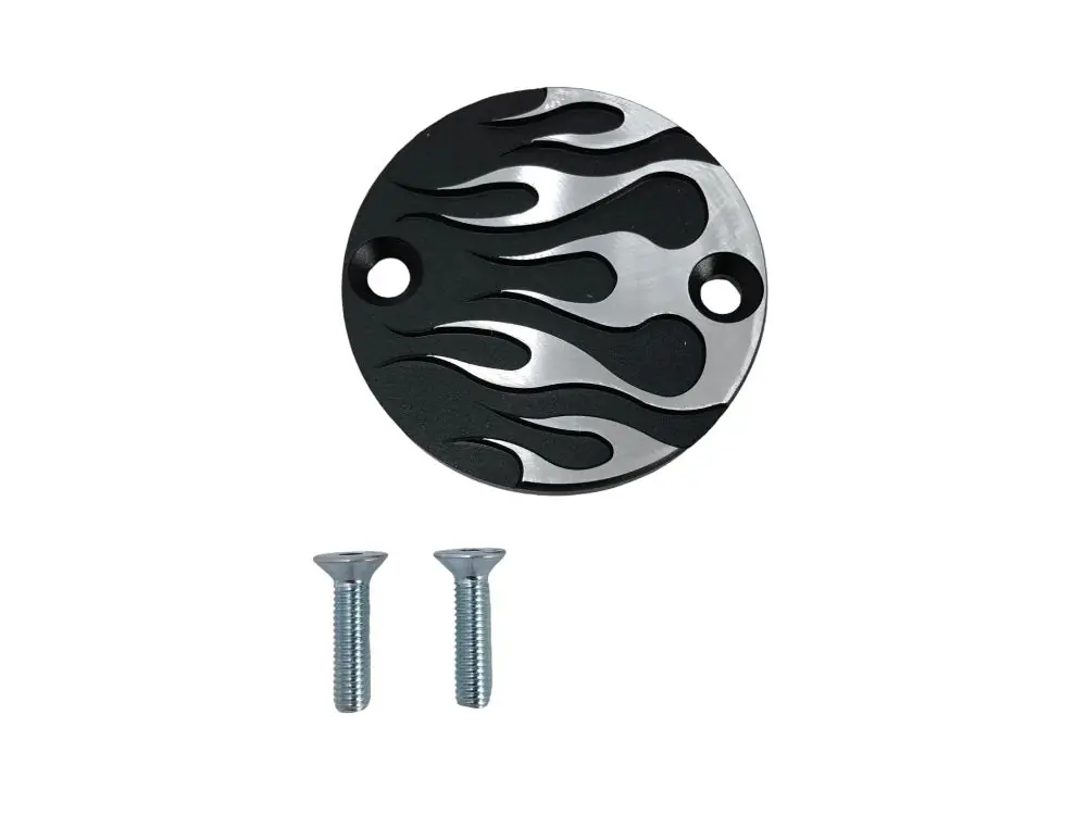 Highway Hawk Bremszylinderdeckel Kupplungszylinderdeckel "Flame" Kawasaki VN 750 Vulcan - VN 800 Vulcan Classic - VN 1500 Classic Sonderangebot