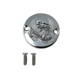 Highway Hawk Bremszylinderdeckel mit Emblem "Live to Ride" für Kawasaki VN 750 Vulcan - VN 800 Vulcan Classic - VN 1500 Classic Bestseller