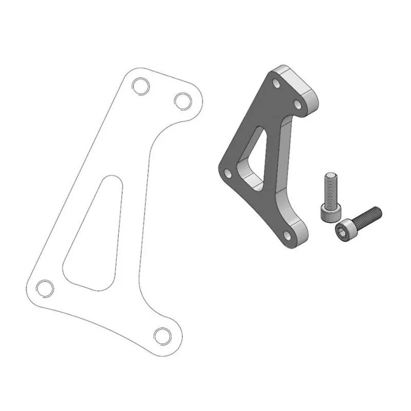 Moto-Master Bremssattel-Adapter Supermoto Racing Adapter 320 mm Ø 211018 Geprüft