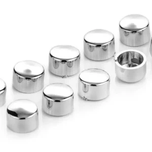 Highway Hawk Abdeckkappen verchromt für Inbusschraubenkopf M6 DIN 912 - 10 Stück Kracherpreis