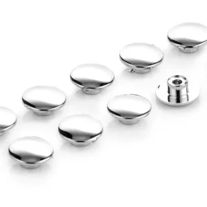 Highway Hawk Abdeckkappen verchromt für Inbusschrauben M8 DIN 912 - 10 Stück Top-Preis