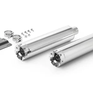 Sofort Bestellen Highway Hawk Auspuffanlage slip-on system "straight cut" Chrom für Indian SCOUT '2021