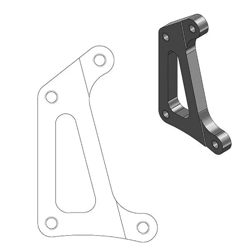 Top-Preis Moto-Master Bremssattel-Adapter Supermoto Racing Adapter 320 mm Ø 211019