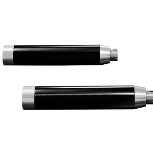 Highway Hawk  Auspuffanlage slip-on system "straight cut" schwarz für Harley Davidson  - Sportster Solange Der Vorrat Reicht