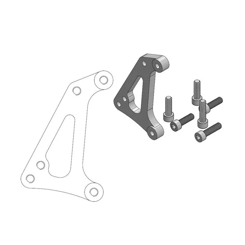 Moto-Master Bremssattel-Adapter Supermoto Racing Adapter 320 mm Ø Inhalt 6 Schrauben 211022 Zertifiziert