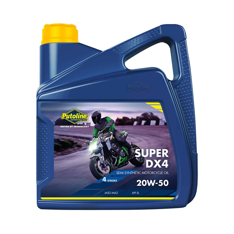 Putoline Öl 4Takt 20W50 4 Liter Motoröl Super DX4 Road teilsynthetisch 70098 Saisonangebot