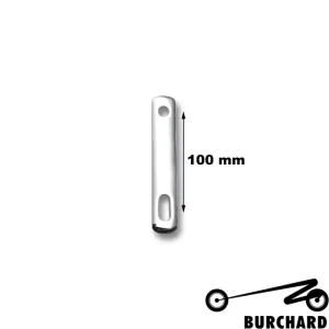 Top-Seller Highway Hawk Universal Halterung Halteblech für Auspuffanlagen L = 100 mm Chrom