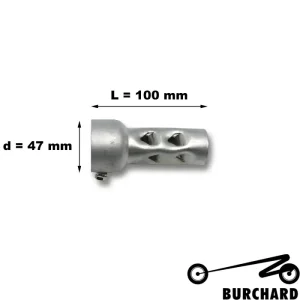 Kostenloser Versand Highway Hawk Universal Motorrad Auspuff Schalldämpfer Einsatz Baffle DB Killer d=47mm L=100mm